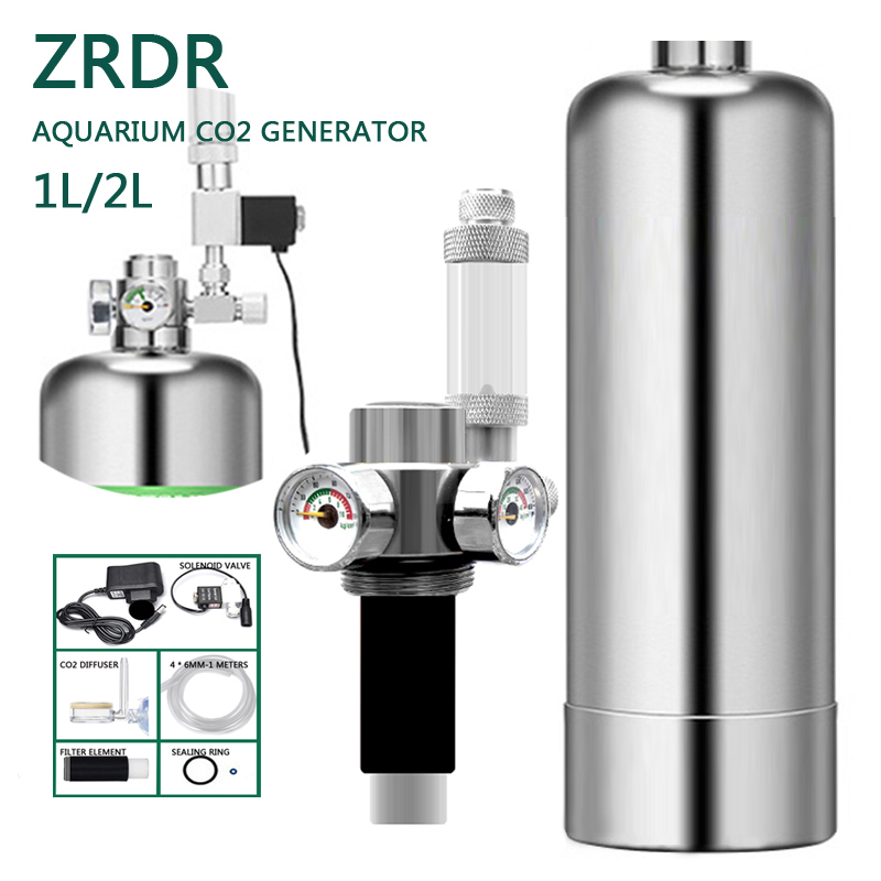 Planted Aquarium Co2 - ZRDR Аквариумный генератор CO2 Двойной манометр
