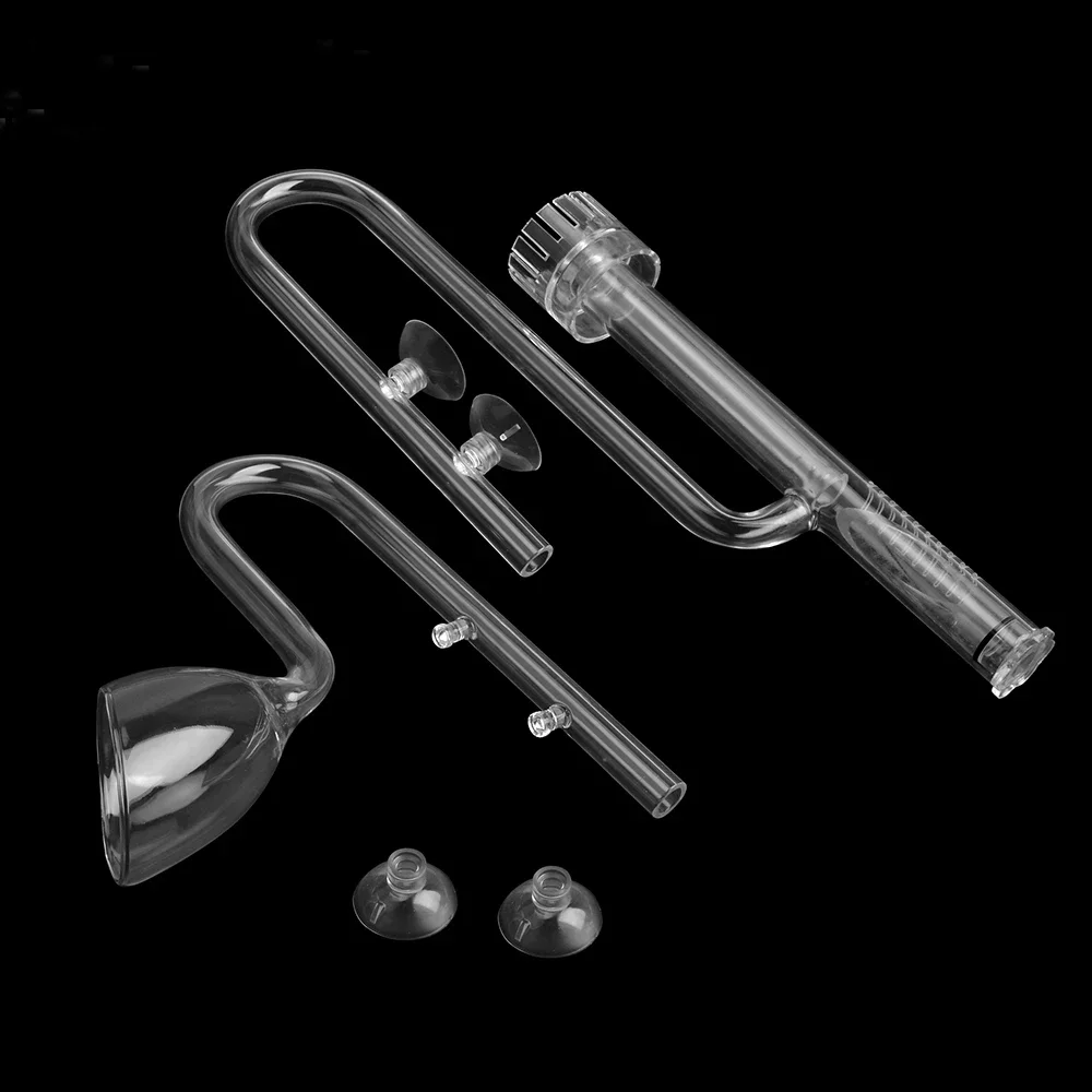 Aquarium Lily Pipe - Стеклянный скиммер для труб-лилий, приток потока