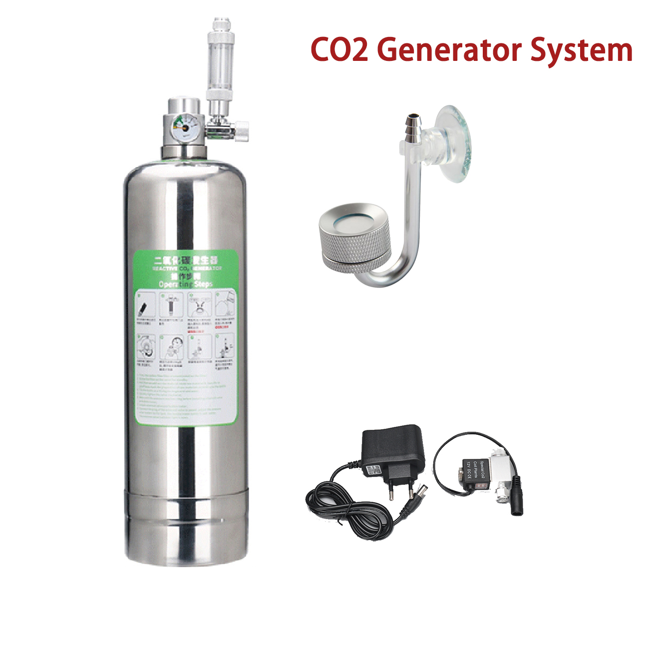 Комплект системы генератора CO – обзор и цена Planted Aquarium Co2